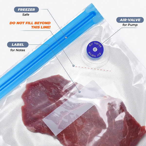 Vac Seal Bags — [10 / 25 / 50] Pack
